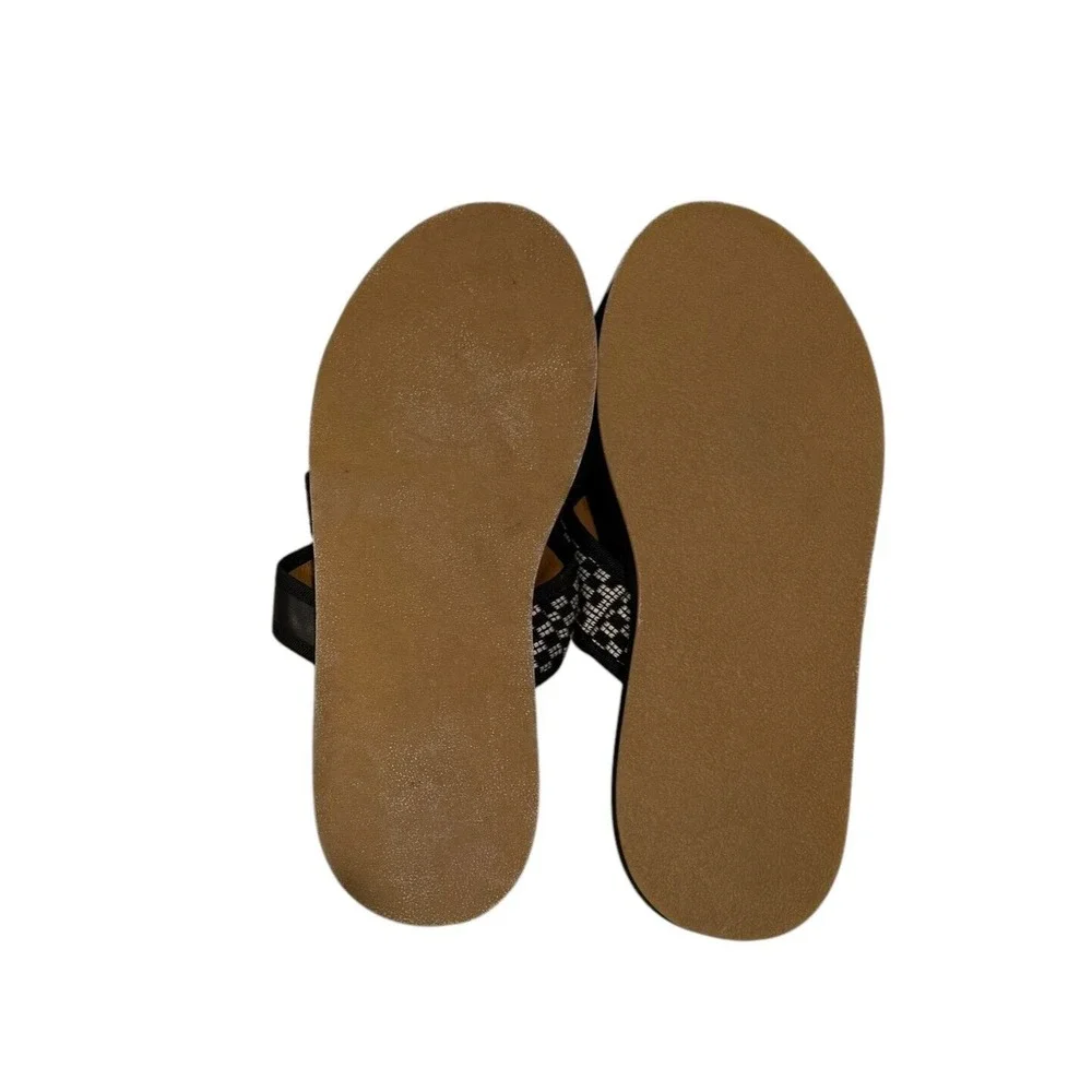 Armando Cabral Men's Black Arabia Iv Woven Cotton Leather Slides Sz 45 / 12 $485